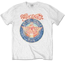 Aerosmith 'Aero Force' (Weiß) T-Shirt - NEU & OFFIZIELL!