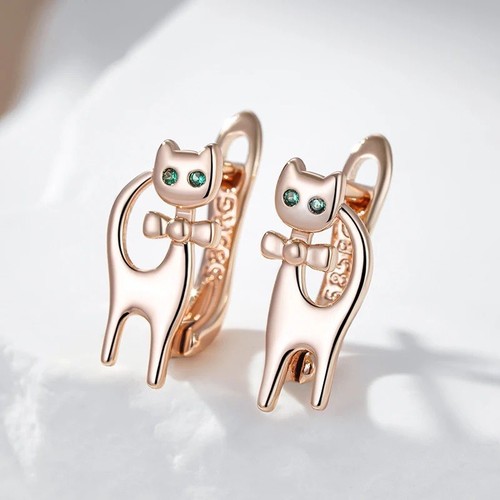 Kinder katzen ohrringe creolen - kinder,