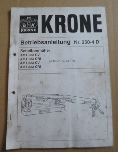 Krone scheibenmähwerk amt283 - krone,