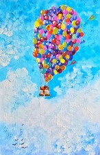 Romantisches Gemälde 20x30 cm