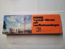 Peiner Turmdrehkran  Conrad Modell 201, orange / blau,  unbenutzt 