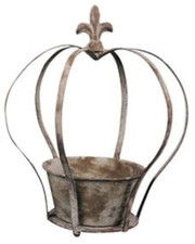 Metall Deko Krone Pflanzkrone