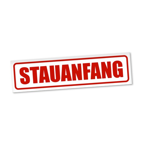 Stauanfang magnetschild auto - stauanfang,