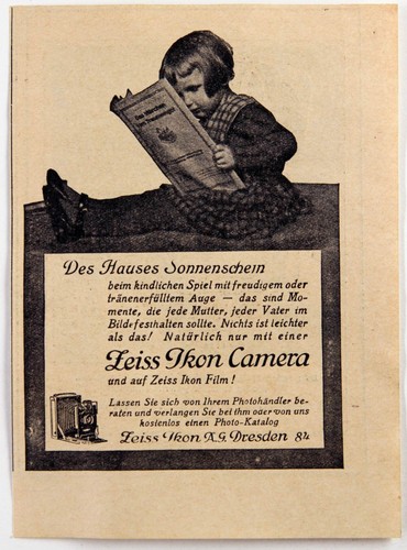 Zeiss ikon werbung 1920er kind - ikon,