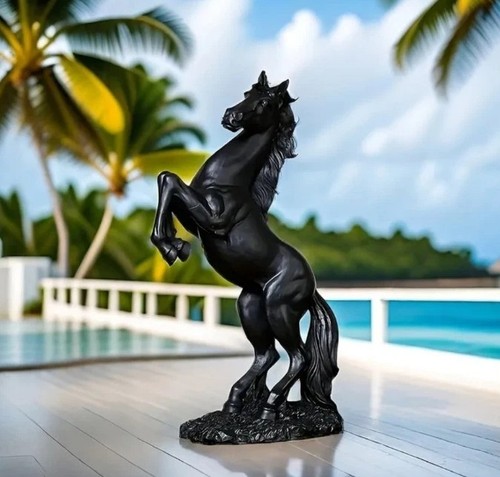 Pferde figur statue schwarz - pferde,