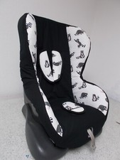 Maxi-Cosi-Priori altes Model  Bezug Ersatzbezug schwarz weiß Waschbär*neu*