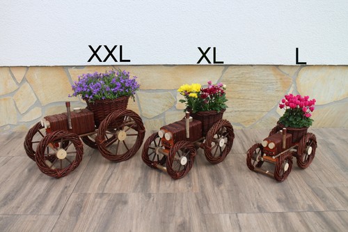 Weidenkorb weidentraktor - weidenkorb,