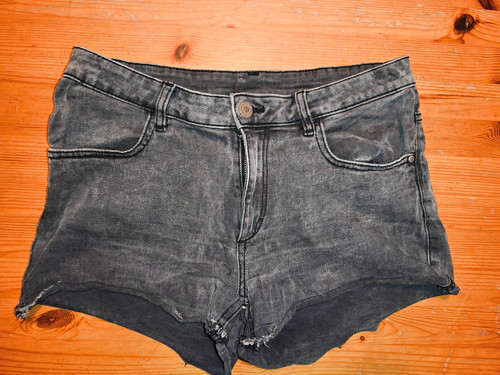 Jeans hotpants shorts grau - hotpants,