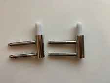 2x Türband Einbohrband Rahmenteil V3400 vernickelt Rolle 15mm Dorn 10 mm