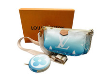 Louis Vuitton Tasche Pochette Sonderedition By the Pool limitiert blau LV