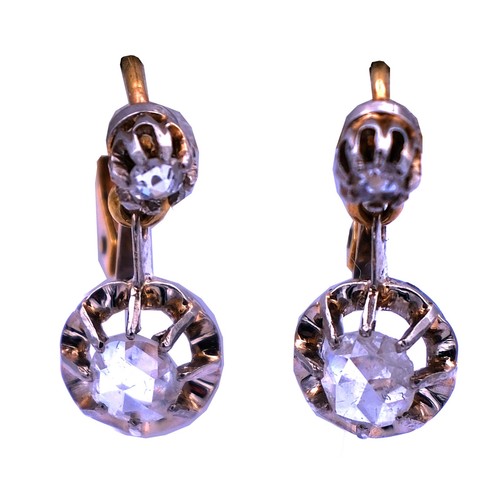 Antike diamant ohrringe - diamant,