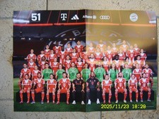 FC Bayern Mannschaftsbild Poster Saisonkalender 2025/2026 Männer&Frauen 54 x 38