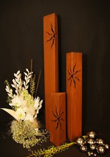 Säule Set Sonne Edelrost Rost