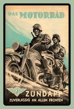 Top-Schild, versch. Größen, Das Motorrad, Zündapp, Soldaten,  neu & ovp