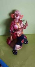 Vivian Formano Clown mit Balalaika sitzend auf Tuba  17cm  Neupreis 50€ !!!