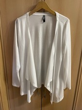 Damen offener Cardigan Shirtjacke, Strickjacke, Asymmetrisch Schnitt Gr. L * NEU