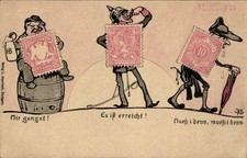 Ganzsachen Briefmarken Ak Schmidthammer, Mir gangst, Es ist... - 11258604