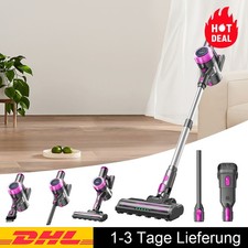 Akku Staubsauger 45000Pa/550W Staubsauger Kabellos mit Display Wandladestation