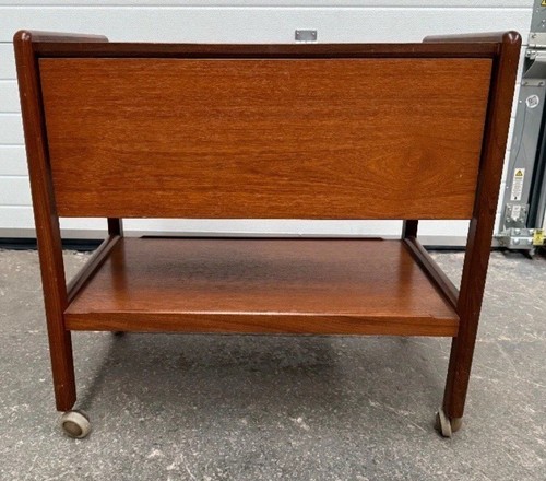 Retro vintage teak rollwagen - retro,