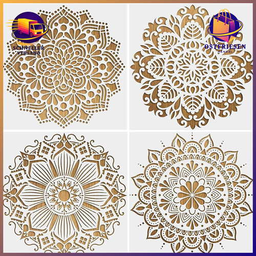 Mandala schablonen set - mandala, 4
