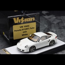 Make Up Vision 1:43 Porsche 911 997.1 Turbo 2006 White Diecast Car Model VM190C