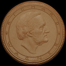 BAYREUTH: Porzellan-Medaille