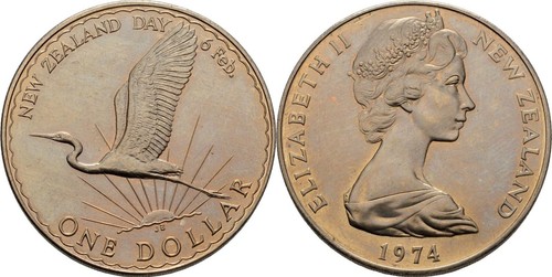 Neuseeland dollar 1974 - neuseeland, 1