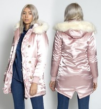 Damen parka jacke - jacke, wattiert
