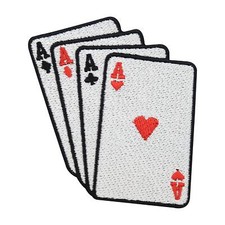 Casino Karten Bügelbild Patch zum Aufbügeln | Patches, Aufbügelmotive, Ass Karte
