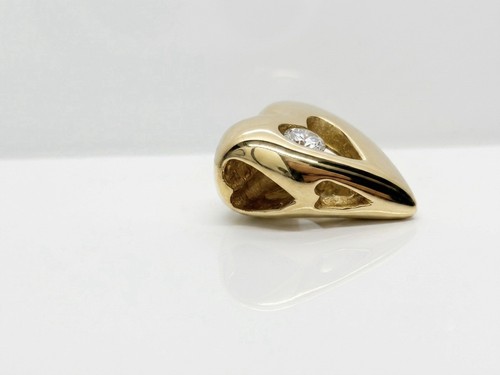 Herz anhänger gelbgold 585 - herz,