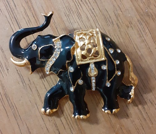 Brosche elefant - brosche,