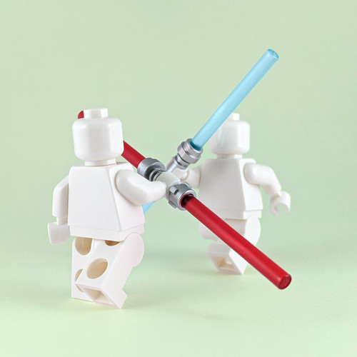 Lego dual lichtschwerter rot - lego,