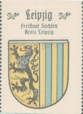 Leipzig / Reklamemarke Kaffee Hag - Wappen - Ortswappen (26)