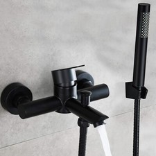 Schwarz Badewannenarmatur