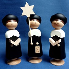 Kurrende-Gruppe 20cm Figuren Kurrendesänger Sänger Sternsinger Erzgebirge 