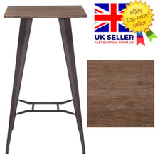 Tischbar Holz Frühstück massiv Esszimmer Küche Quadratisch Kaffee Bistro Arbeitsplatte