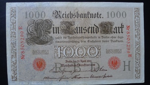 Reichsbanknote 1000 mark - reichsbanknote,
