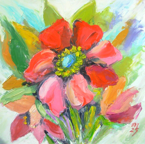 Rote blume original - rote,