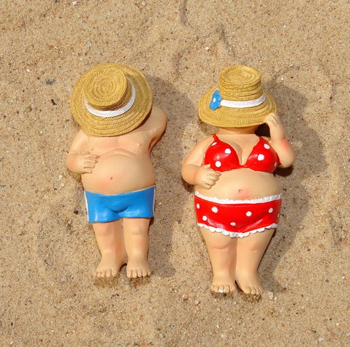 Deko figur urlauber paar - deko-figur, "urlauber-paar"