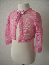 Jacke Bolero rosa glitzer Schleife Gr. 104 C&A Karneval Kostüm FastnachtFasching
