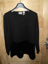 Damen Pulli *** RUSS A LIZ CLAIBORNE *** mit Samt Gr. L  COMPANYL Top Neuwertig