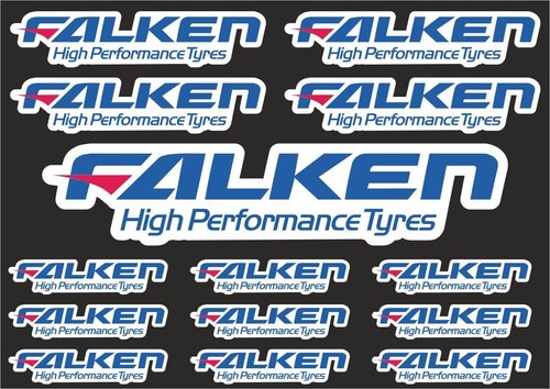 Falken reifen aufkleber set - falken,