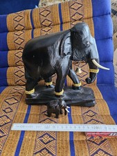Elefant Holzfigur - Tierfigur, Statue, Skulptur aus Asien