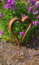Rusty Love - Rostoptik - Herz zum Stecken 30 x 3,5 x 76 cm, Garten - Deko