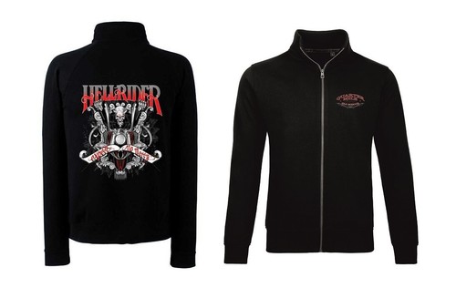 Sweatshirtjacke schwarz biker - schwarz,