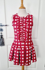 Traumhaftes Monnalisa Kleid Festkleid Gr. 12  152 rot weiß kariert