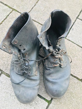 Uniform Ausrüstung alte Lederschuhe schwarz Deutschland 30-40erJ ungestempelt