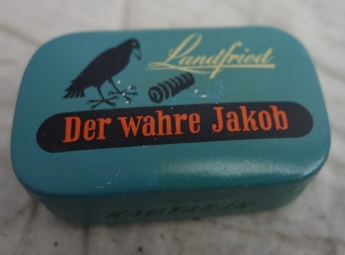 Altes blechdose kautabak - blechdose,