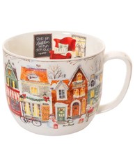 TEE-MAASS Jumbo-Tasse / Becher "Winterstädtchen" ca. 700 ml - 943158