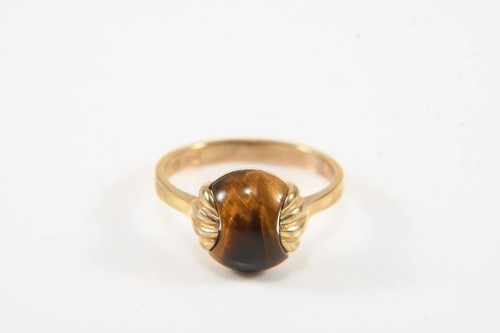 Tigerauge goldring 333er - tigerauge-goldring,,